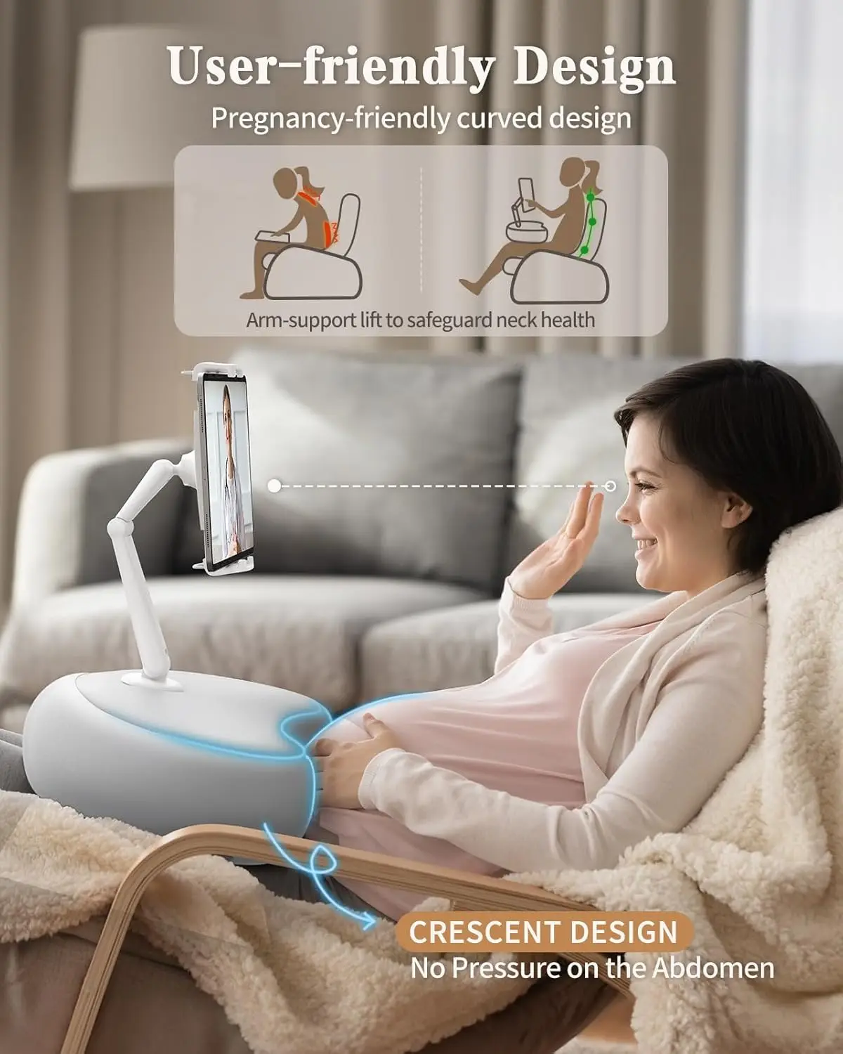 Pillow Stand, iPad Stand Compatible with 4.7”-15.6” , Phone, iPad, 360° Adjustable Tablet Holder for Bed
Pillow Stand, iPad Stand Compatible with 4.7”-15.6” , Phone, iPad, 360° Adjustable Tablet Holder for Bed
