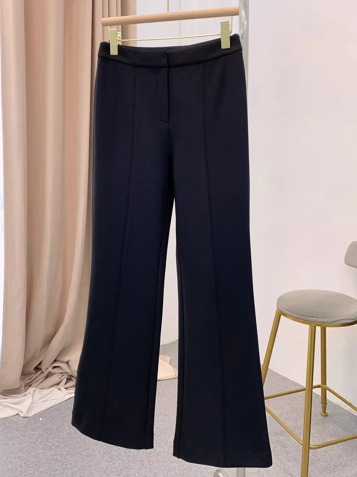 Slimming High Waist Fce Lined Flared Pants Women's Bla Casual Trousers MICOAT Autumn Winter Four Directional Elastic
Slimming High Waist Fce Lined Flared Pants Women's Bla Casual Trousers MICOAT Autumn Winter Four Directional Elastic