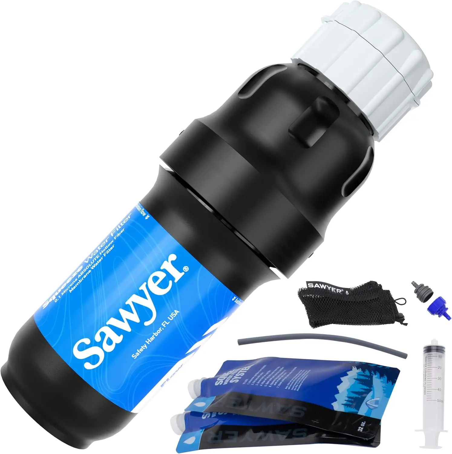 0.1 Micron Portable Water Filter, Removes 99.999% of Bacteria & Microplastics, Lightweight 2oz, Ideal for Camping, Hiking, Travel & Emergency
0.1 Micron Portable Water Filter, Removes 99.999% of Bacteria & Microplastics, Lightweight 2oz, Ideal for Camping, Hiking, Travel & Emergency