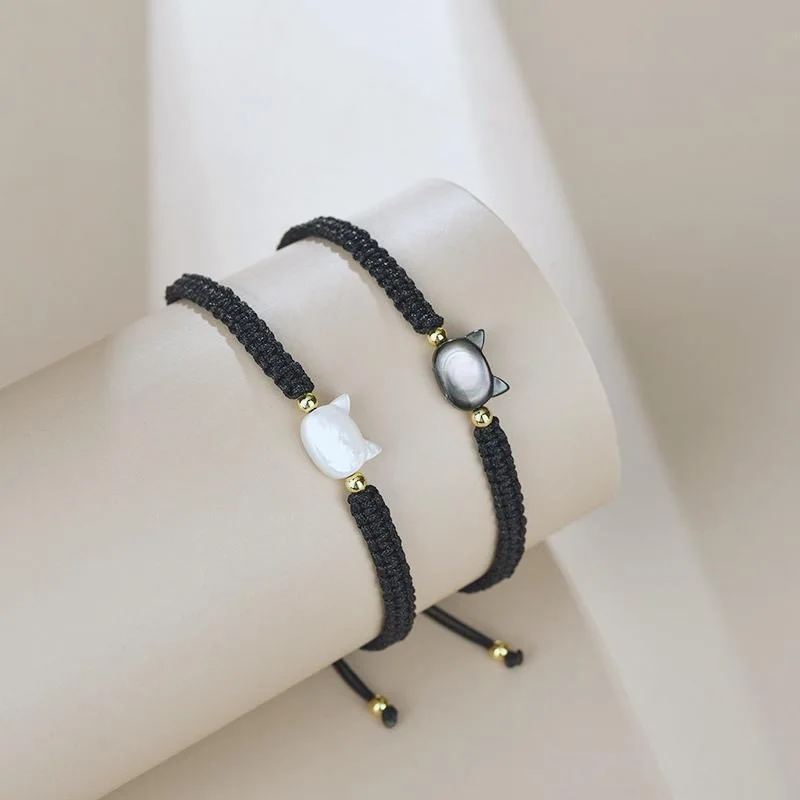 Kiss Jewelry Hot Fashion Cute Opal Cat Baided Rope Bracelet Gift for Women Men Couples Adjustable Handmade Moonstone Bracelet
Kiss Jewelry Hot Fashion Cute Opal Cat Baided Rope Bracelet Gift for Women Men Couples Adjustable Handmade Moonstone Bracelet