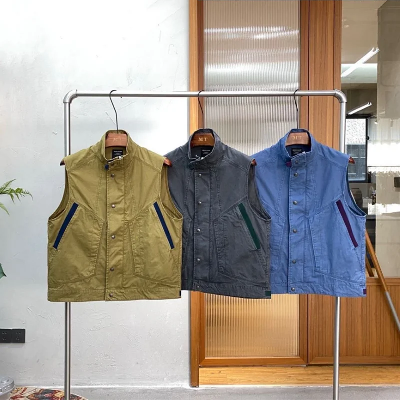 European Style Vintage Washed Workwear Vest Color Blocked Three Needle Loose Casual Jacket Outdoor Trekking Hiking Camping Sport
European Style Vintage Washed Workwear Vest Color Blocked Three Needle Loose Casual Jacket Outdoor Trekking Hiking Camping Sport