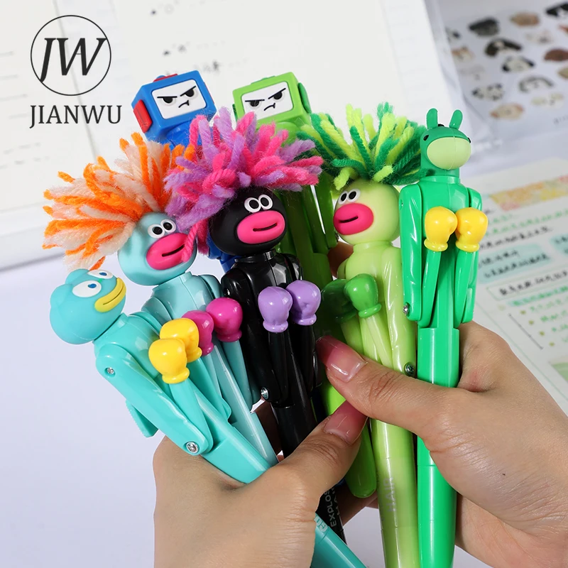 Забавная мультяшная гелевая ручка JIANWU для декомпрессии, забавная игрушка, ручка, творческий журнал «сделай сам», канцелярские принадлежности для студентов
Забавная мультяшная гелевая ручка JIANWU для декомпрессии, забавная игрушка, ручка, творческий журнал «сделай сам», канцелярские принадлежности для студентов
