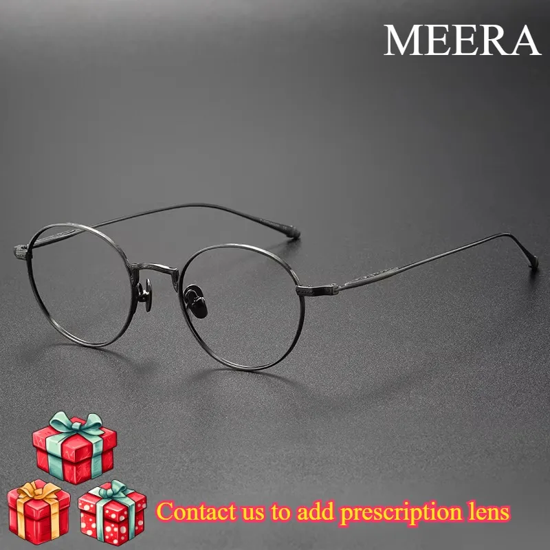 M3103 Vintage Comfortable Eyeglasses Fashion Round Pure Titanium Eyewear Luxury Prescription Glasses Frame For Men Women
M3103 Vintage Comfortable Eyeglasses Fashion Round Pure Titanium Eyewear Luxury Prescription Glasses Frame For Men Women