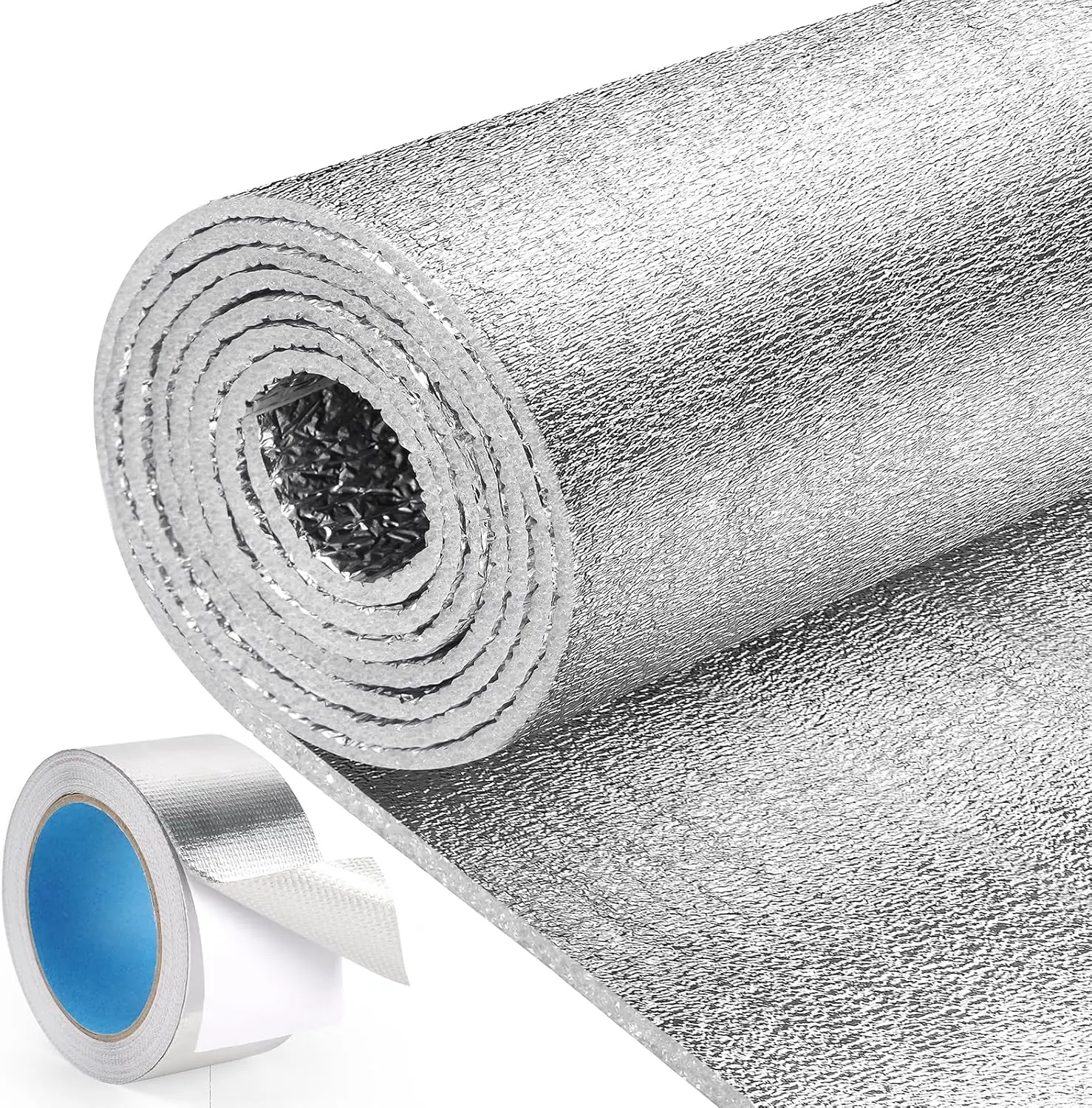 Reflective Window Film Insulation Roll, 24 in x 10 ft, Double-Sided Foam Core for RV/Skylight Summer Heat Blocker
Reflective Window Film Insulation Roll, 24 in x 10 ft, Double-Sided Foam Core for RV/Skylight Summer Heat Blocker