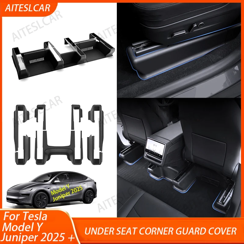 Для Tesla Model Y Juniper 2025 TPE угловая защита под сиденьем, направляющие для сиденья, защитная крышка, противоударный декор, флокирующийся аксессуар
Для Tesla Model Y Juniper 2025 TPE угловая защита под сиденьем, направляющие для сиденья, защитная крышка, противоударный декор, флокирующийся аксессуар