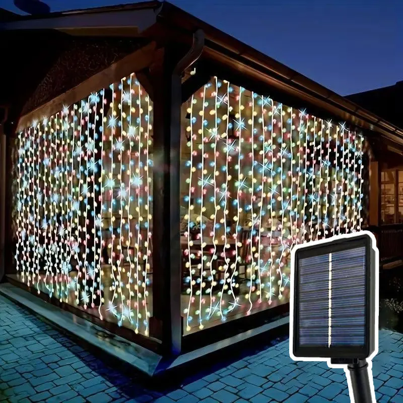 Wedding Party New Year Yard Decoration Outdoor 3/6M Fairy Lights Garland Christmas Garden Decor LED Solar Curtain Lights String
Wedding Party New Year Yard Decoration Outdoor 3/6M Fairy Lights Garland Christmas Garden Decor LED Solar Curtain Lights String