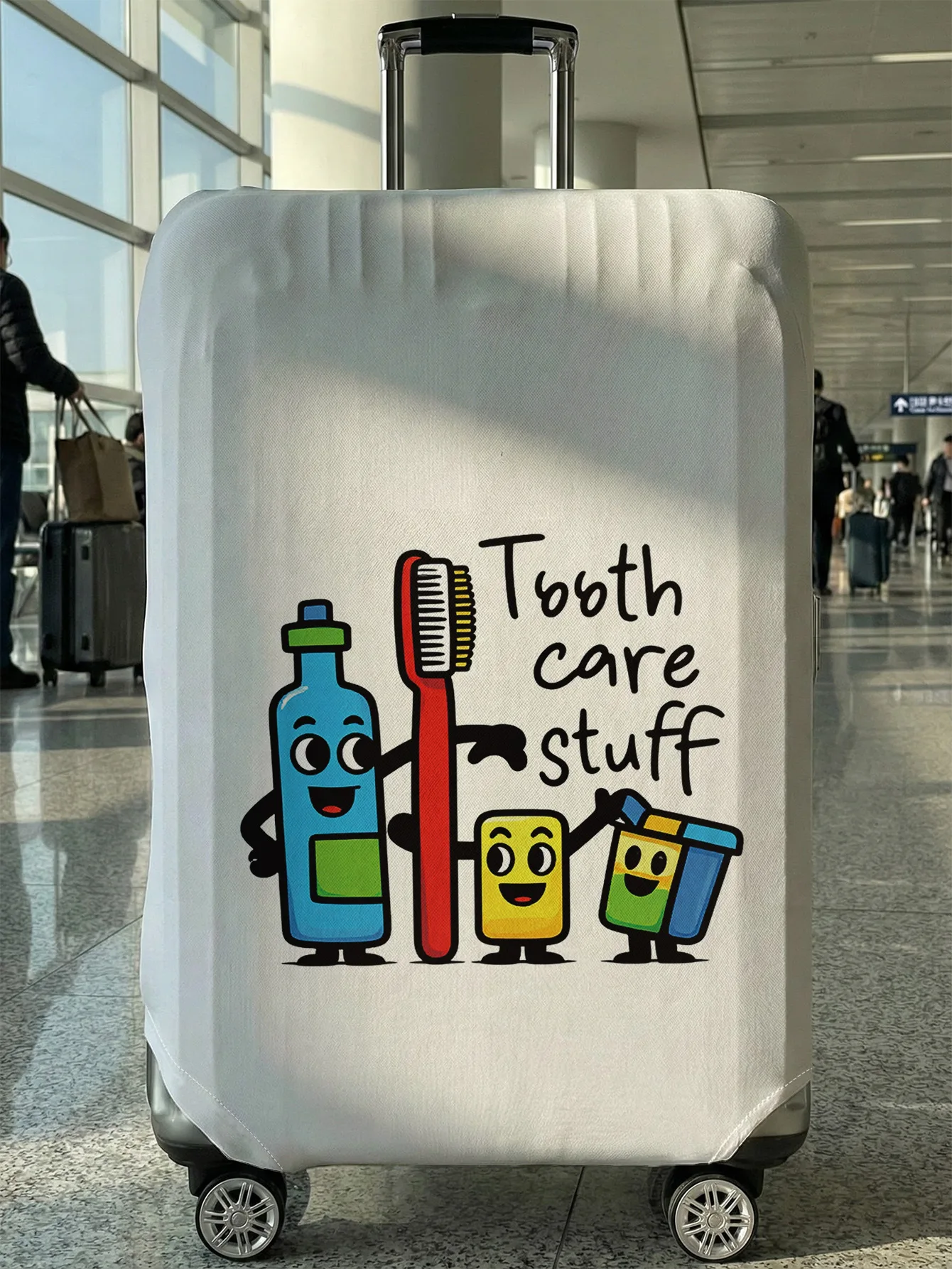Cartoon Tooth Care Stuff Print Luggage Cover, Suitable for 18-32 Inch Luggage Cover, Luggage Handle Glove, Travel Accessories
Cartoon Tooth Care Stuff Print Luggage Cover, Suitable for 18-32 Inch Luggage Cover, Luggage Handle Glove, Travel Accessories