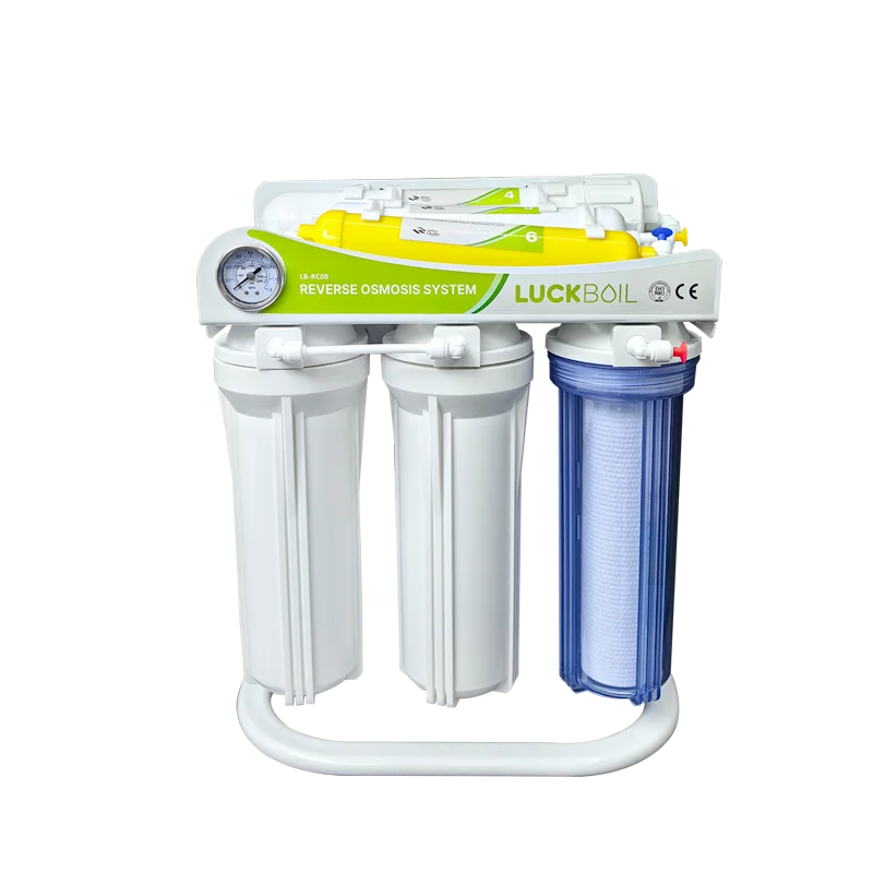 Luckboil Electric RO Water Purifier System with 6-Stage Filtration Low Noise Mg2+ Ca2+ and Bracket Made of Durable Plastic
Luckboil Electric RO Water Purifier System with 6-Stage Filtration Low Noise Mg2+ Ca2+ and Bracket Made of Durable Plastic
