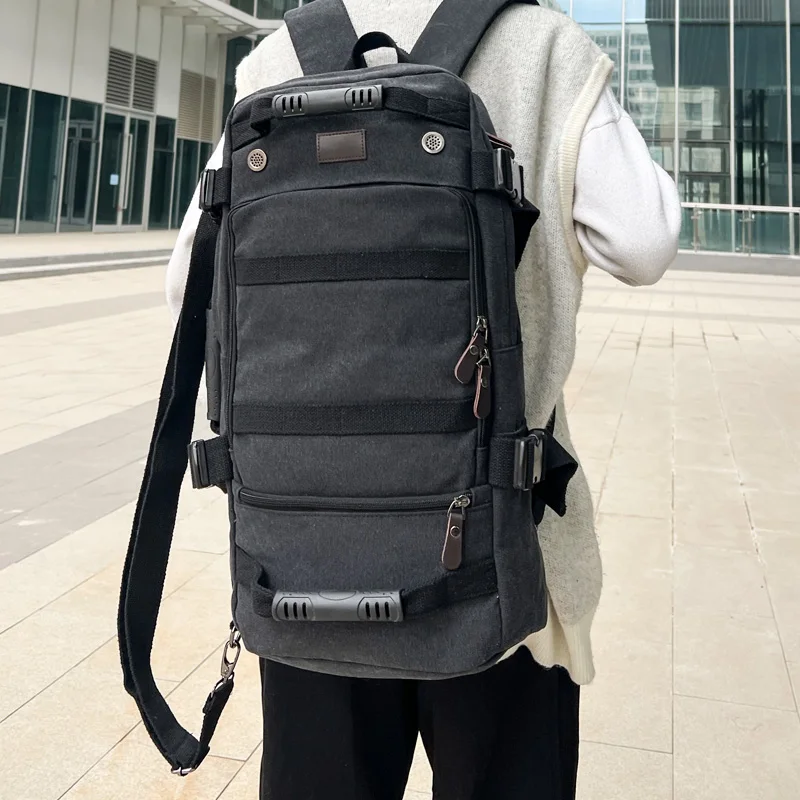 Fashionable Outdoor Mountaineering Travel Backpack, Canvas Backpack, Large Capacity, Unisex, Sports Crossbody Casual Bag, Multi-Compartment
Fashionable Outdoor Mountaineering Travel Backpack, Canvas Backpack, Large Capacity, Unisex, Sports Crossbody Casual Bag, Multi-Compartment