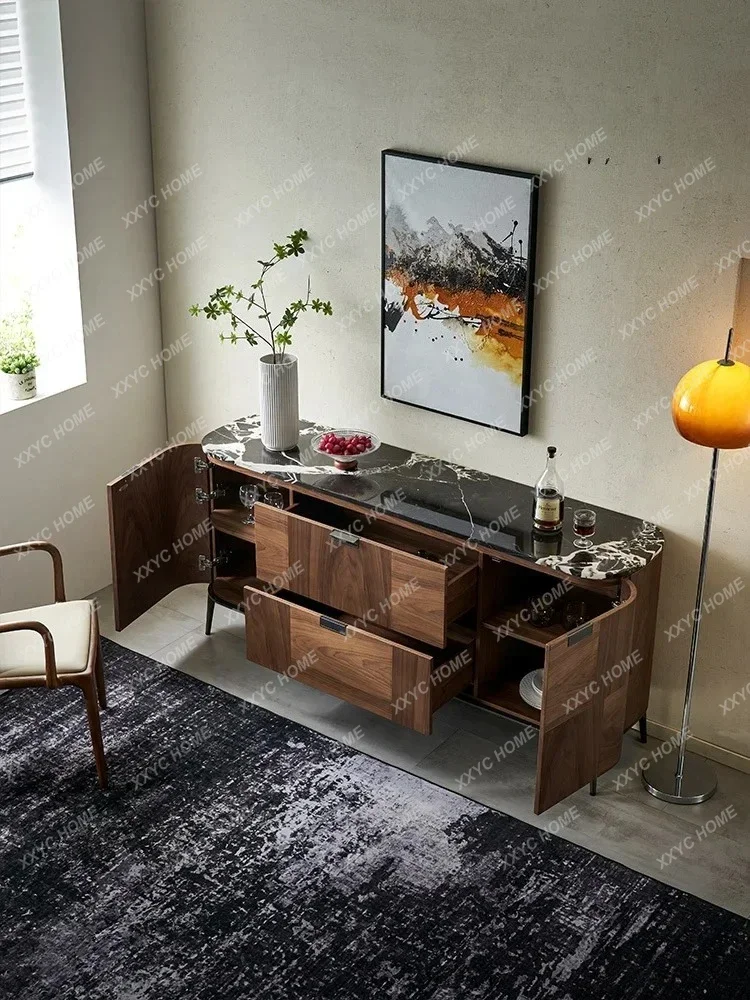 A Italian minimalist light luxury natural marble side cabinet modern restaurant storage
A Italian minimalist light luxury natural marble side cabinet modern restaurant storage