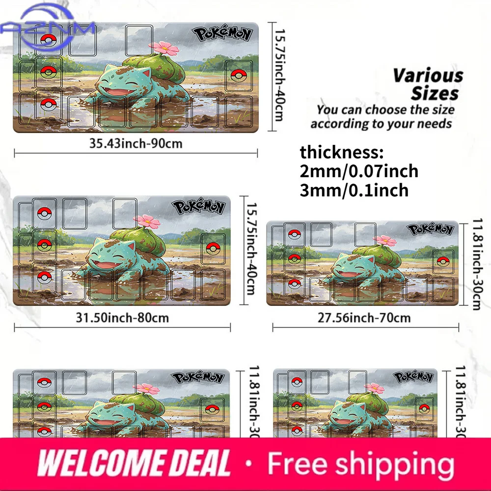Pokemon Bulbasaur Muddy Puddle Rainy Day TCG Playmat Mouse Pad Multi Sizes Gaming Desk Mat
Pokemon Bulbasaur Muddy Puddle Rainy Day TCG Playmat Mouse Pad Multi Sizes Gaming Desk Mat