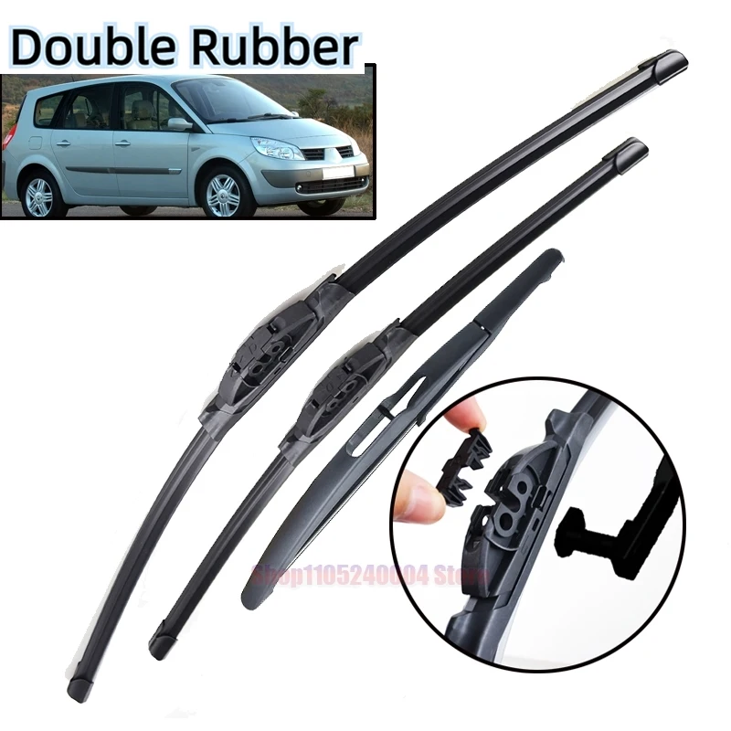 Front & Rear Wiper Blades For Renault Scenic 2 / Grand Scenic 2 2003 - 2004 Windshield Windscreen Window 26"21"10"
Front & Rear Wiper Blades For Renault Scenic 2 / Grand Scenic 2 2003 - 2004 Windshield Windscreen Window 26"21"10"