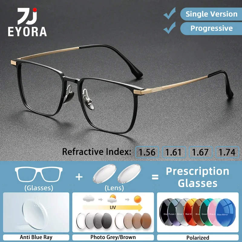 EYORA Aluminum Titanium Fashion Classic Business Men Anti Blue Ray Reading Glasses Myopia Eyewear Progressive Eyewear Lens
EYORA Aluminum Titanium Fashion Classic Business Men Anti Blue Ray Reading Glasses Myopia Eyewear Progressive Eyewear Lens