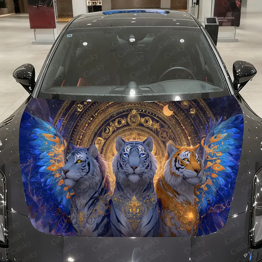 Iridescent Wings & Totem Tiger Car Vinyl Wrap, PVC Waterproof Car Hood Sticker, Self-Adhesive Scratch-Resistant Stickers
Iridescent Wings & Totem Tiger Car Vinyl Wrap, PVC Waterproof Car Hood Sticker, Self-Adhesive Scratch-Resistant Stickers