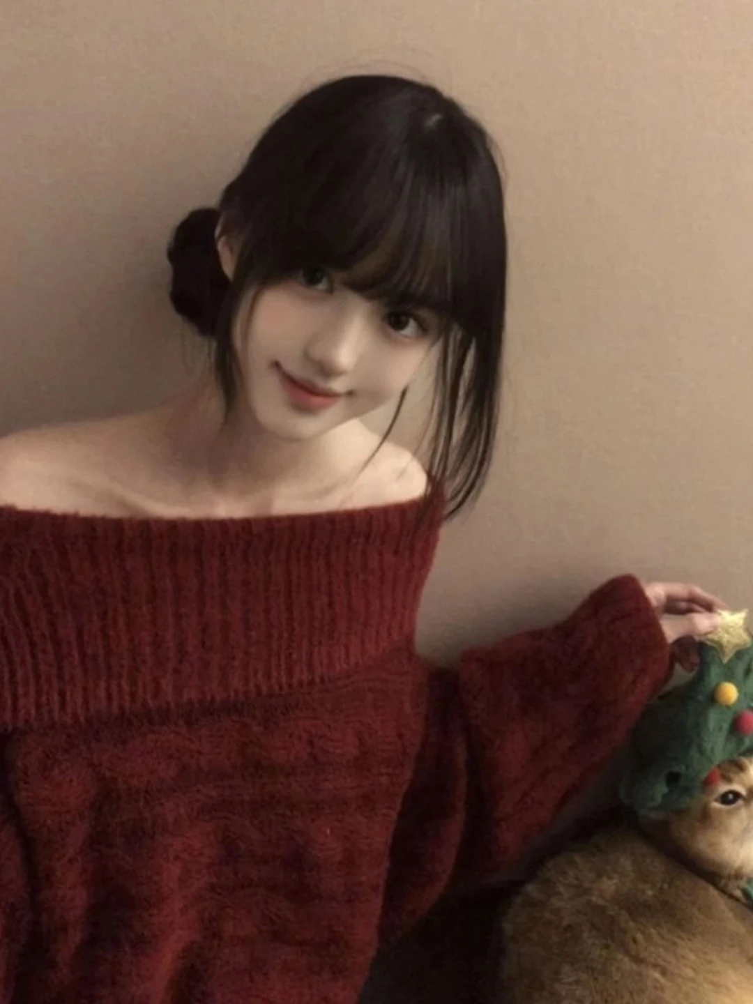 Faionable Red One-oulder Sweater Lazy Sle Small Size Advanced Feeling Spring 2026 Ladies Knitted Top Casual Ele
Faionable Red One-oulder Sweater Lazy Sle Small Size Advanced Feeling Spring 2026 Ladies Knitted Top Casual Ele