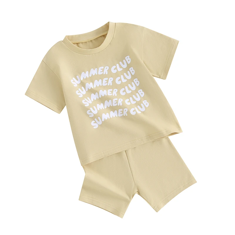 Baby Girl Clothes Toddler Summer Outfits Summer Club Print Shorts Sleeve T Shirt Shorts Set 2 Piece Sweatsuit
Baby Girl Clothes Toddler Summer Outfits Summer Club Print Shorts Sleeve T Shirt Shorts Set 2 Piece Sweatsuit