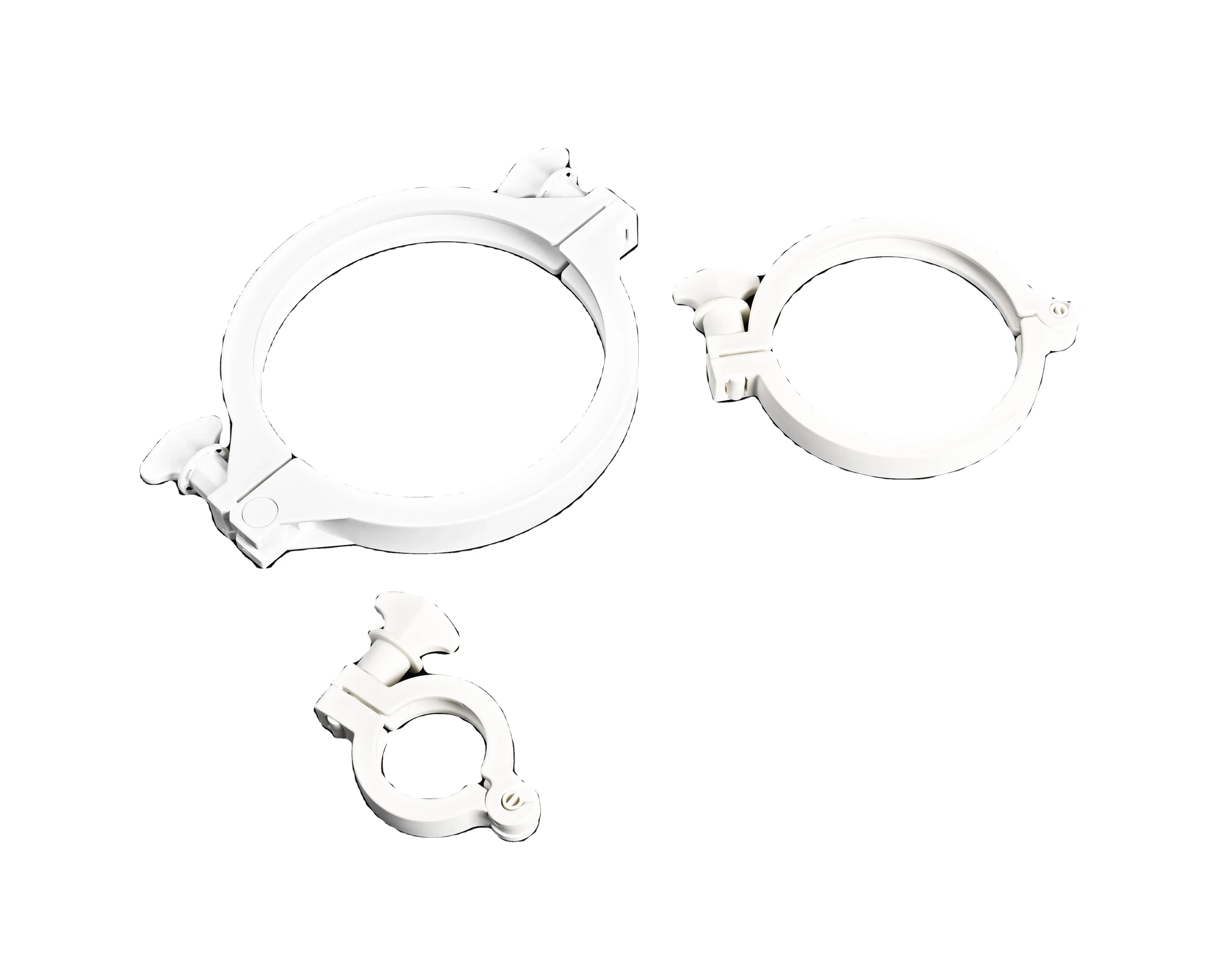 Sanitary 3" Polypropylene Tubing Clamp for Biopharmaceuticals
Sanitary 3" Polypropylene Tubing Clamp for Biopharmaceuticals