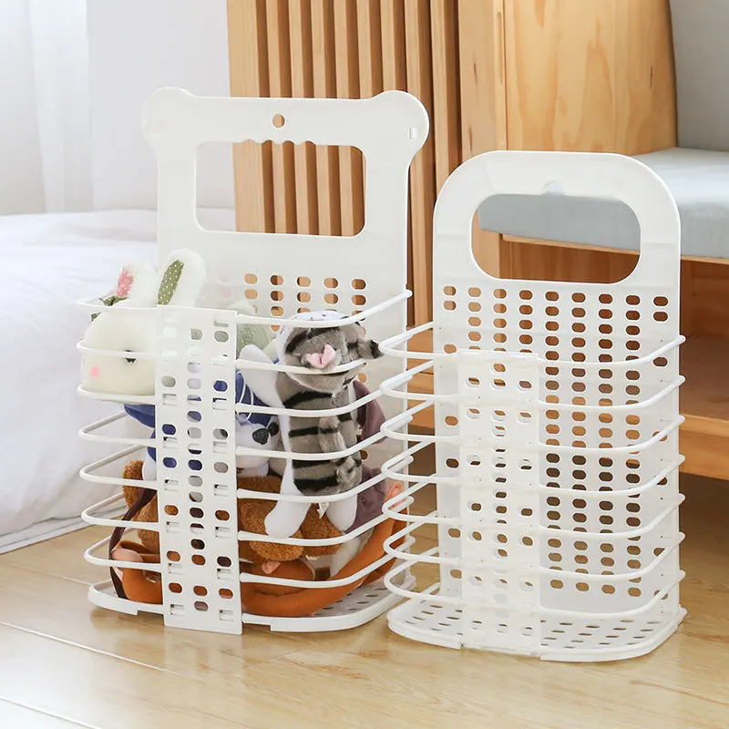New Wall Hanging Laundry Basket Foldable Plastic Toy Basket Barrel Household Dirty Close Organizer Bathroom Storage Washing Bag
New Wall Hanging Laundry Basket Foldable Plastic Toy Basket Barrel Household Dirty Close Organizer Bathroom Storage Washing Bag