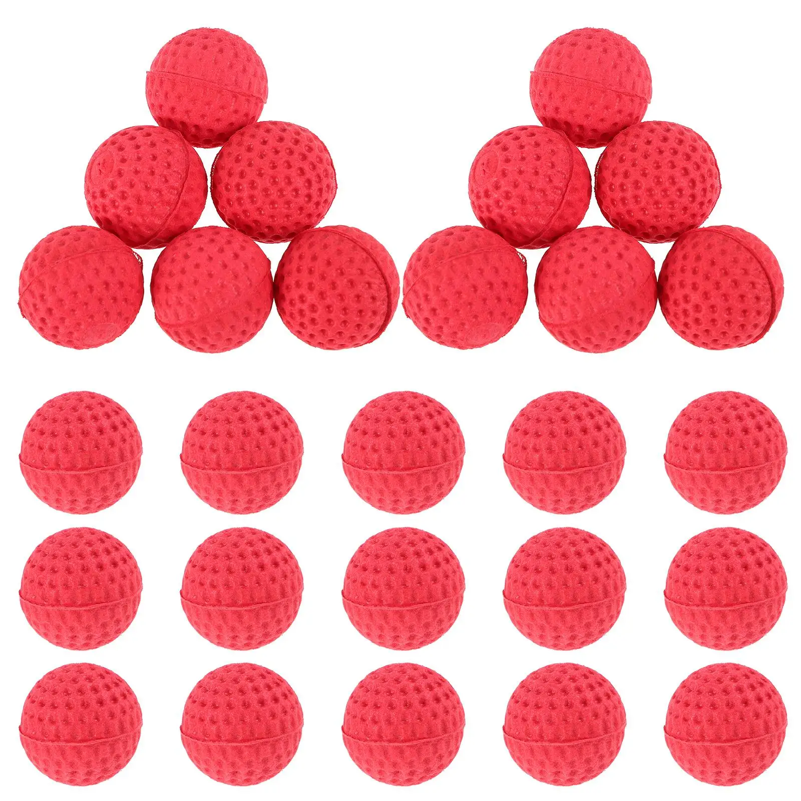 50pcs Foam Balls EVA Material Safe Soft Multiuse Indoor Outdoor Play Bouncing Tossing Games Portable Storage Red Color
50pcs Foam Balls EVA Material Safe Soft Multiuse Indoor Outdoor Play Bouncing Tossing Games Portable Storage Red Color
