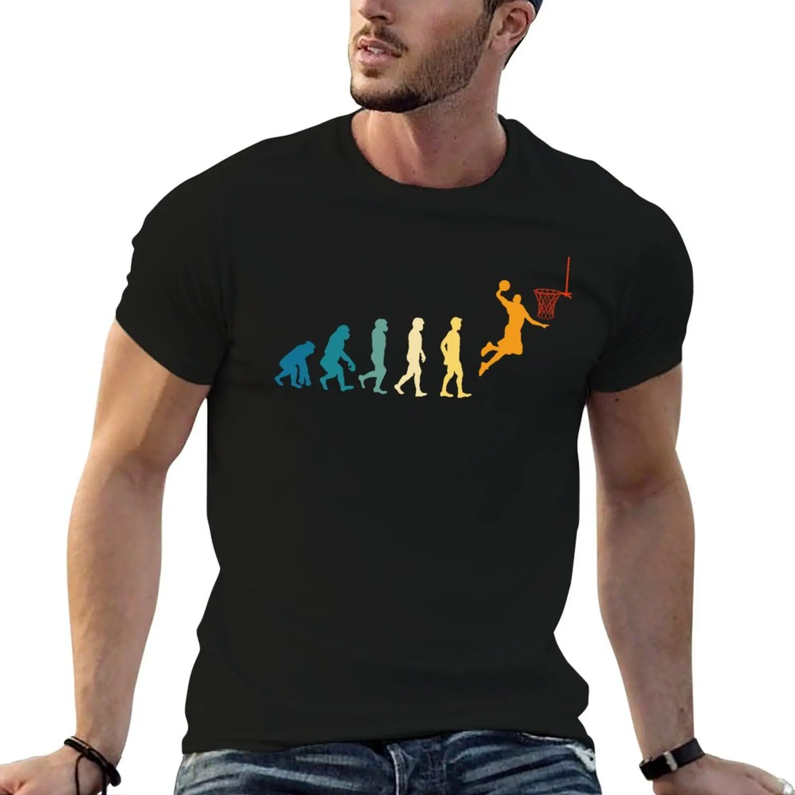 Basketball Evolution Vintage Colors Classic T-Shirt blue lock graphic t shirts Men's t-shirt
Basketball Evolution Vintage Colors Classic T-Shirt blue lock graphic t shirts Men's t-shirt