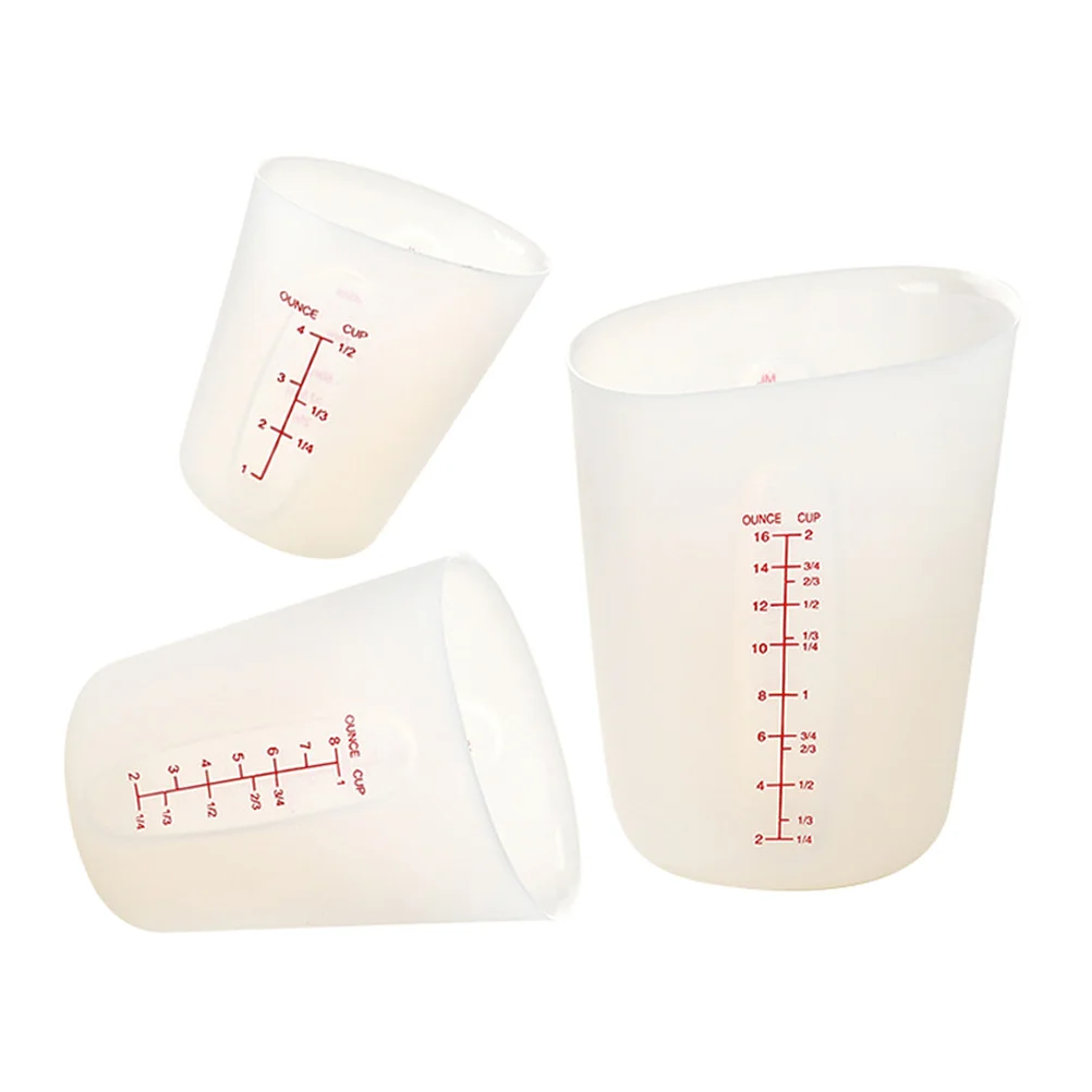 3 Pcs Measuring Cup Silicone Pouring Mixing Epoxy Resin Baking Chocolate Kitchen Cooking Tools Sturdy Material Transparent
3 Pcs Measuring Cup Silicone Pouring Mixing Epoxy Resin Baking Chocolate Kitchen Cooking Tools Sturdy Material Transparent