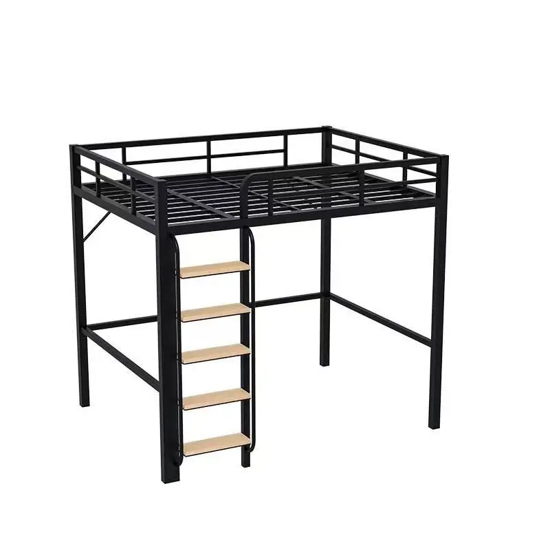 Elevated bed double upper floor empty small apartment space saving bed under table duplex iron loft
Elevated bed double upper floor empty small apartment space saving bed under table duplex iron loft