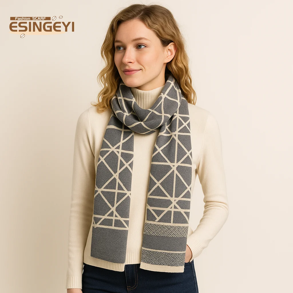 ESINGEYI 2025 Winter Scarves Woman Foulards Femme Scarf Imitation Cashmere Grid Elegant pashmina Shawl Muffler Tippet
ESINGEYI 2025 Winter Scarves Woman Foulards Femme Scarf Imitation Cashmere Grid Elegant pashmina Shawl Muffler Tippet
