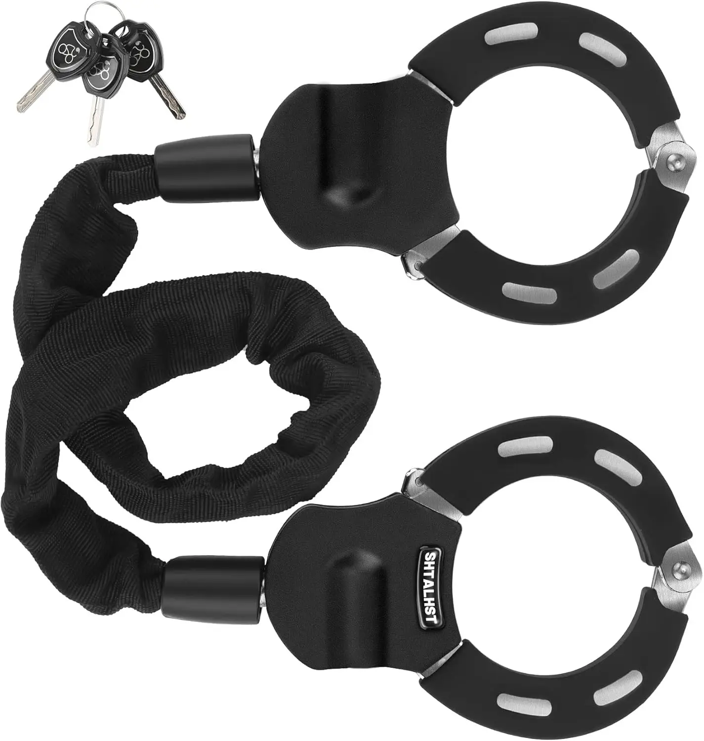 STLF Professional Steel Bicycle Chain Lock Double Handscuff Brake Lock for E-scooter Factory Anti-Theft Motorbike Cuff Lock
STLF Professional Steel Bicycle Chain Lock Double Handscuff Brake Lock for E-scooter Factory Anti-Theft Motorbike Cuff Lock
