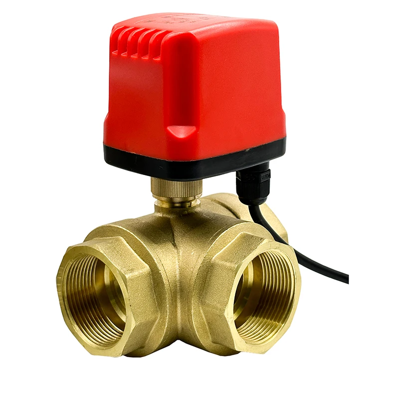 1-1/2“ 3 Way Waterproof Motorized Ball Valve Electric Ball valve Brass Ball Valve Three Line Two Way Control
1-1/2“ 3 Way Waterproof Motorized Ball Valve Electric Ball valve Brass Ball Valve Three Line Two Way Control