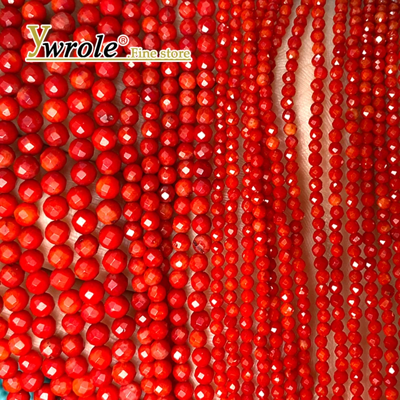 Natural Stone Round Faceted 2 3 4MM Red Coral Loose Spacer Beads for Jewelry Making Diy Earrings Bracelets Charms Accessories
Natural Stone Round Faceted 2 3 4MM Red Coral Loose Spacer Beads for Jewelry Making Diy Earrings Bracelets Charms Accessories