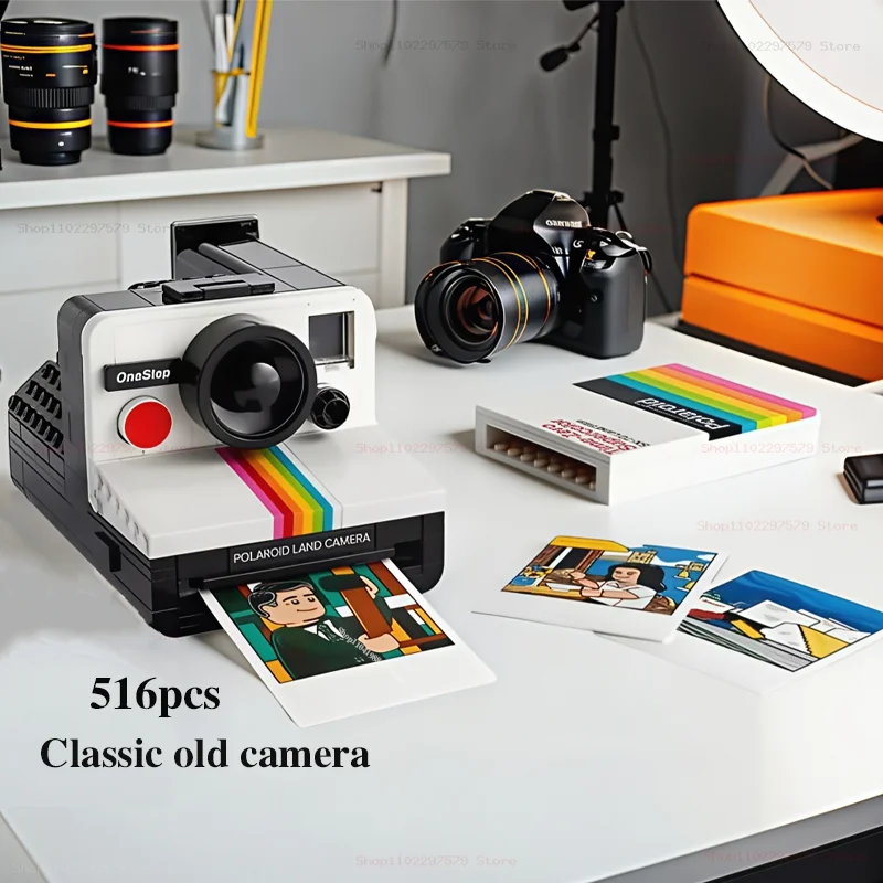 Polaroid Camera Camera Decoration Model Boys and Girls Educational Assembly Building Blocks Toy Children's Birthday Gifts 516PCS
Polaroid Camera Camera Decoration Model Boys and Girls Educational Assembly Building Blocks Toy Children's Birthday Gifts 516PCS
