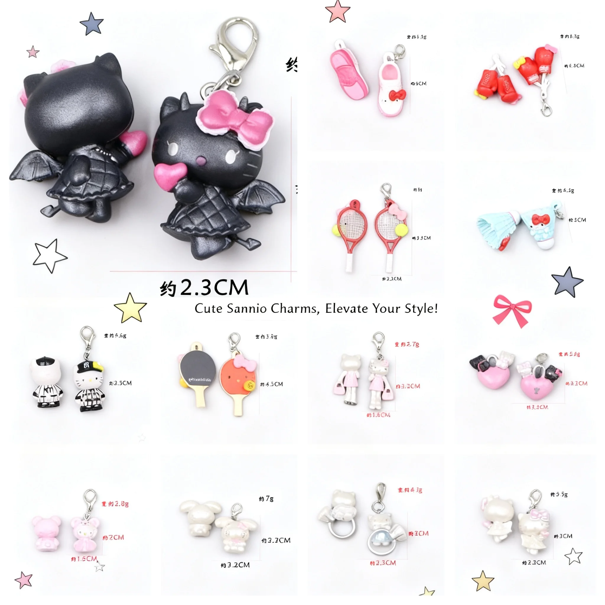 Брелок Hello Kitty: милый аниме-аксессуар, универсальное украшение для телефона, декор для упаковки, праздничный подарок, женские аксессуары
Брелок Hello Kitty: милый аниме-аксессуар, универсальное украшение для телефона, декор для упаковки, праздничный подарок, женские аксессуары