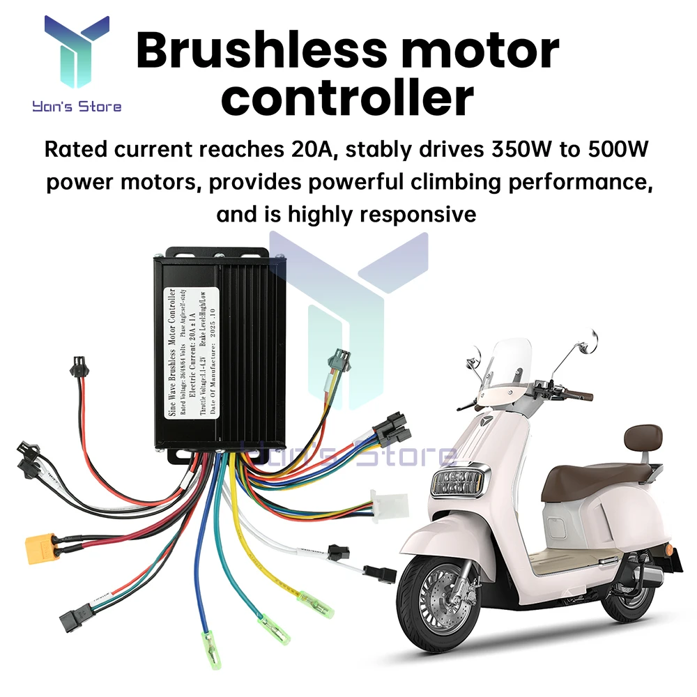 36V 48V Brushless Motor Controller Kit 20A Electric Scooter Controller Black Gold Aluminum Alloy Waterproof For Ebike Bike Motor
36V 48V Brushless Motor Controller Kit 20A Electric Scooter Controller Black Gold Aluminum Alloy Waterproof For Ebike Bike Motor