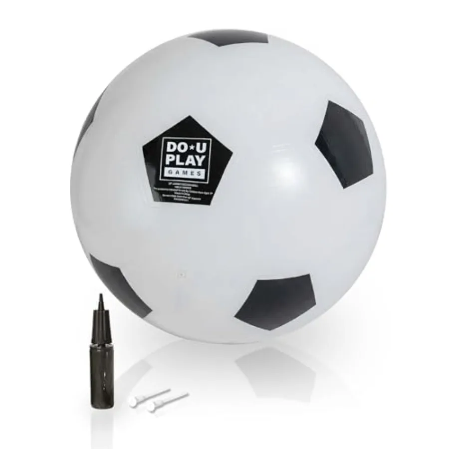 DO-U-Play Games Jumbo Soccer Ball, 30 Inch Diameter, Superior Rubber Durable Heavy-Duty Material - Indoor-Outdoor Large Inflata
DO-U-Play Games Jumbo Soccer Ball, 30 Inch Diameter, Superior Rubber Durable Heavy-Duty Material - Indoor-Outdoor Large Inflata