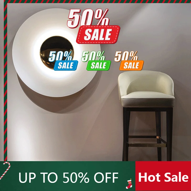 Round Background Creative UFO Wall Sconces Indoor Modern Minimalist Designer LED Lamp Porch Bedroom Bedside Lighting Decoration
Round Background Creative UFO Wall Sconces Indoor Modern Minimalist Designer LED Lamp Porch Bedroom Bedside Lighting Decoration