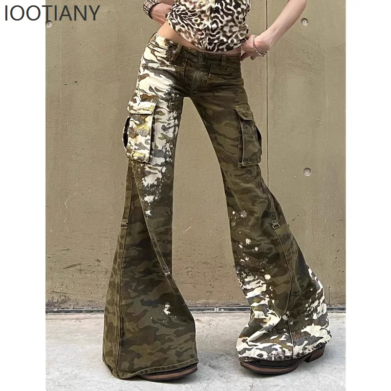 Camouflage Jeans Women Y2K Hip Hop Vintage High Waisted Jeans Straight Streetwear Casual Loose Large Size Wide Leg Denim Pants
Camouflage Jeans Women Y2K Hip Hop Vintage High Waisted Jeans Straight Streetwear Casual Loose Large Size Wide Leg Denim Pants