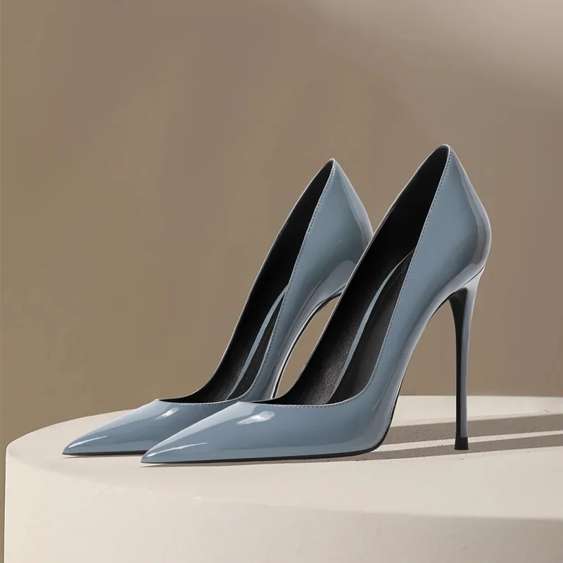smoky blue high heels for spring summer women misty blue pumps elegant comfortable single shoes genuine leather stilettos
smoky blue high heels for spring summer women misty blue pumps elegant comfortable single shoes genuine leather stilettos