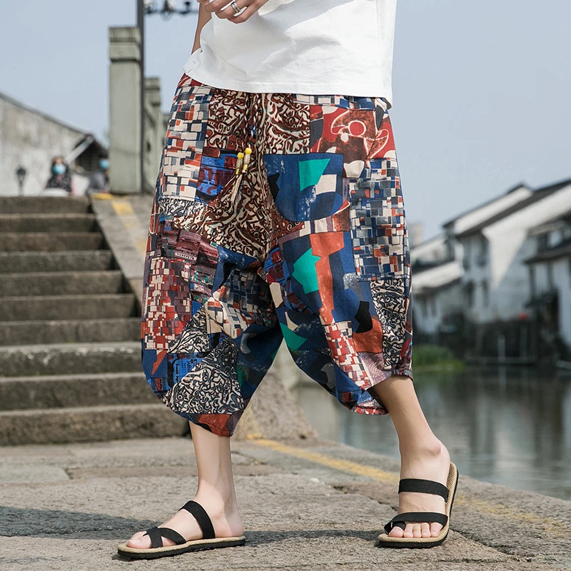 Fashion Men Cross Pants Harajuku Jogger Wide Leg Pants Men Haren Pants Oversized Loose Calf Length Trousers Summer Big Size 5XL
Fashion Men Cross Pants Harajuku Jogger Wide Leg Pants Men Haren Pants Oversized Loose Calf Length Trousers Summer Big Size 5XL