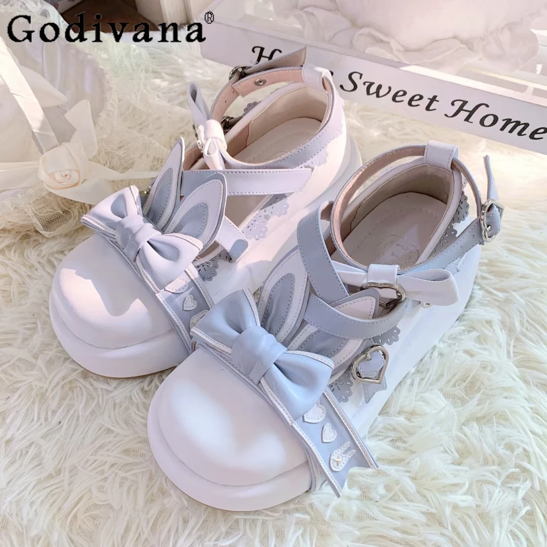 Original Lolita Student Platform Shoes 2025 Summer New Girls Cute Rabbit Ears Bow Mary Jane Shoes y2k JK Leather Shoes Pumps
Original Lolita Student Platform Shoes 2025 Summer New Girls Cute Rabbit Ears Bow Mary Jane Shoes y2k JK Leather Shoes Pumps