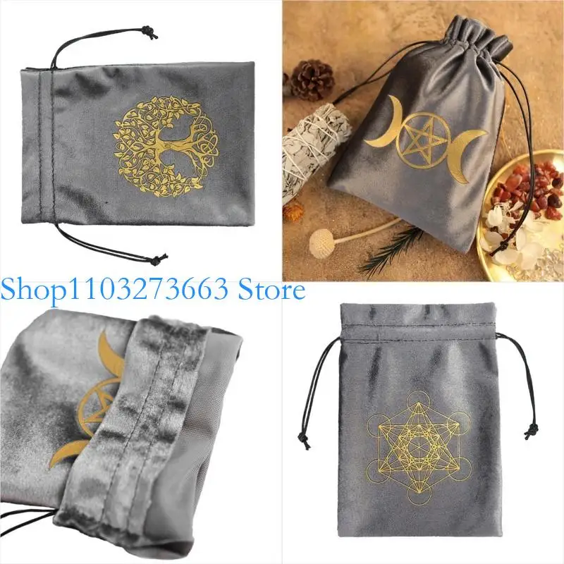 R6FE Tarot Oracles Card Storage Bag Jewelry Dices Pouches Flannel Drawstrings Bag Divinations Accessory for Tarot Enthusiast
R6FE Tarot Oracles Card Storage Bag Jewelry Dices Pouches Flannel Drawstrings Bag Divinations Accessory for Tarot Enthusiast