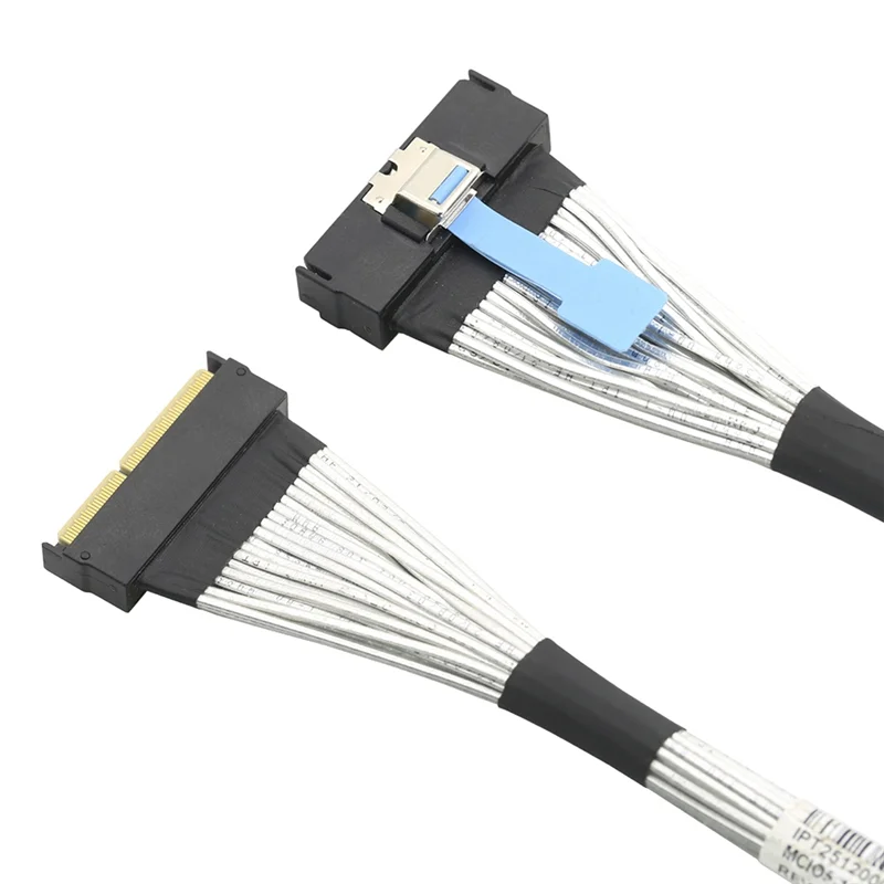 ABKQ-SAS Тонкий штекерный удлинительный кабель MCIO 5.0 124P 16X 16I к SFF-8654 MCIO 5.0 124P Шнур передачи данных 0,5 м
ABKQ-SAS Тонкий штекерный удлинительный кабель MCIO 5.0 124P 16X 16I к SFF-8654 MCIO 5.0 124P Шнур передачи данных 0,5 м