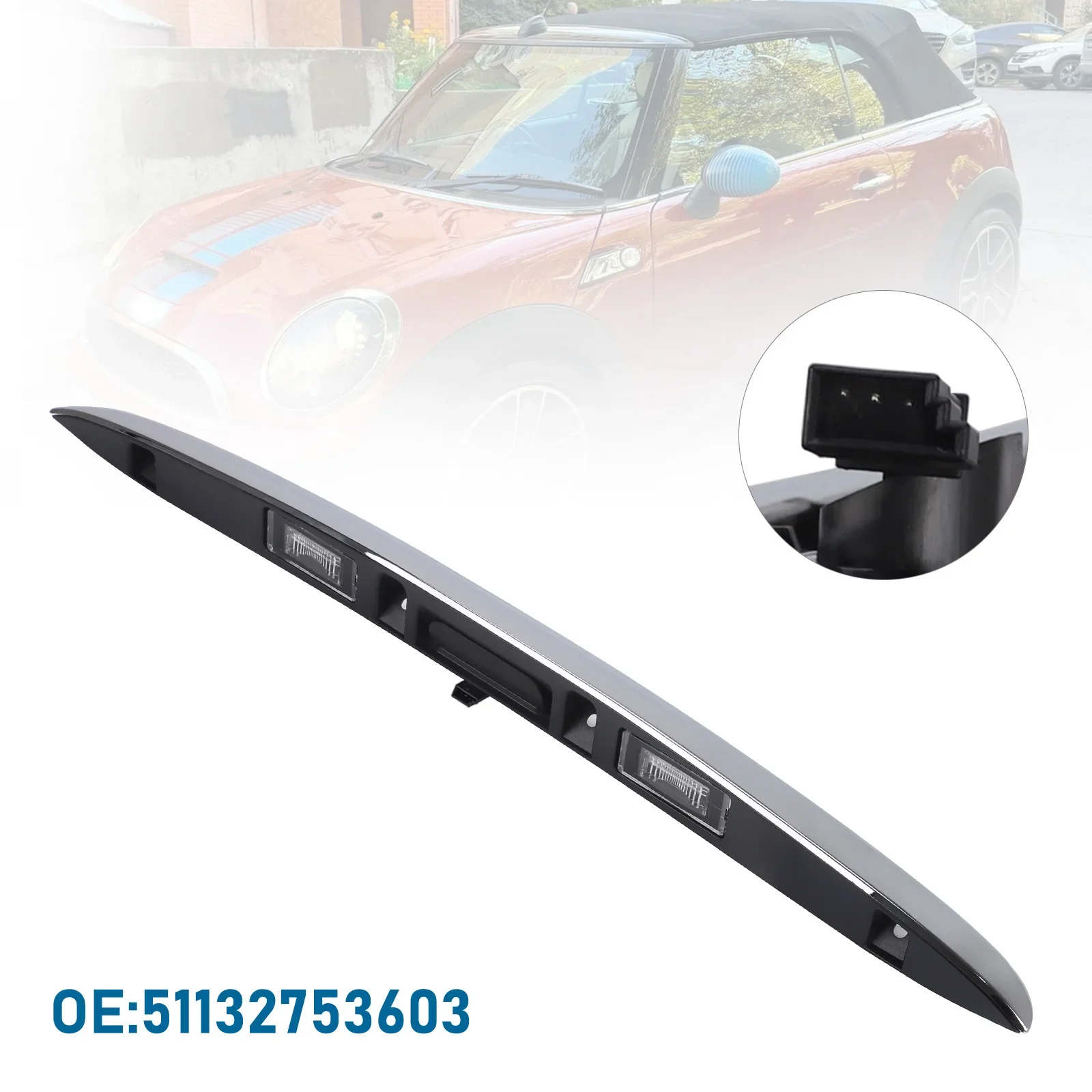 Cnsport for Bmw Mini Cooper R55 R56 R57 R58 R59 Tailgate Grab Handle Rear Hatch Trunk Handle Aftermark Replacement 51132753603