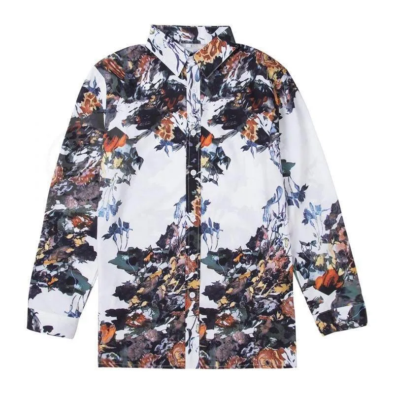 Autumn Winter Men's Long Sleeve Flower Shirt Fashion PU Leather Velvet Material Windsor Collar Prince Style Non-fading Resistant
Autumn Winter Men's Long Sleeve Flower Shirt Fashion PU Leather Velvet Material Windsor Collar Prince Style Non-fading Resistant
