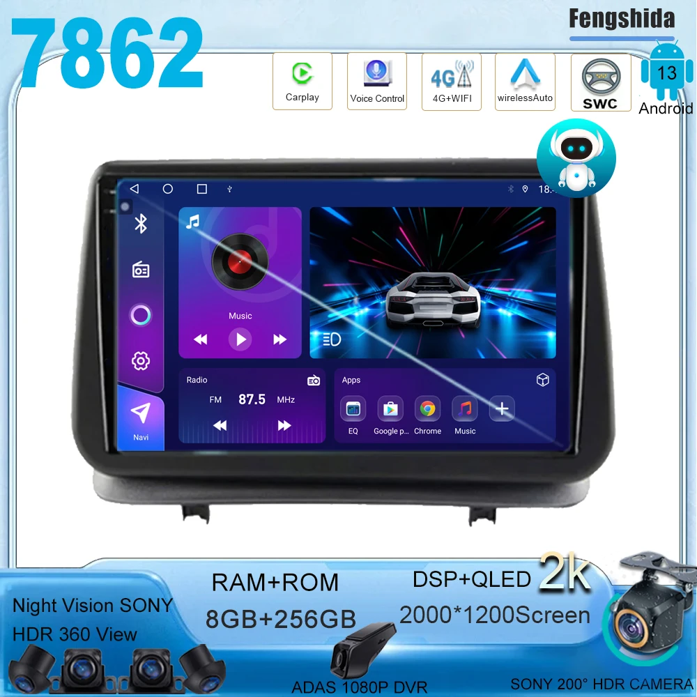 Android 13 для Renault Clio 3 CLIO 3 2005-2014 автомобильное радио, автомобильный android-навигатор, GPS Android, автомобильный Carplay, стерео, DVD-плеер 7862
Android 13 для Renault Clio 3 CLIO 3 2005-2014 автомобильное радио, автомобильный android-навигатор, GPS Android, автомобильный Carplay, стерео, DVD-плеер 7862