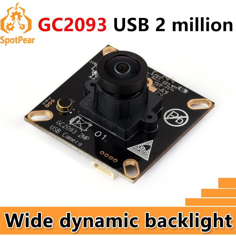 Waveshare GC2093 2MP USB Camera Module Wide Dynamic Backlight Imaging Fixed-Focus Onboard Microphone
Waveshare GC2093 2MP USB Camera Module Wide Dynamic Backlight Imaging Fixed-Focus Onboard Microphone