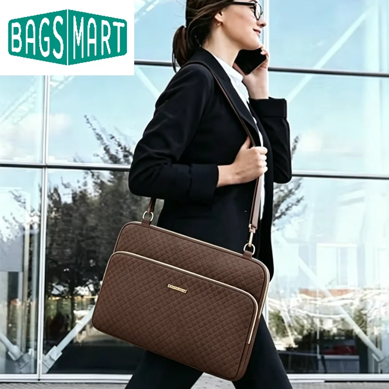 BAGSMART 15.6 Inch Laptop Case Sleeve Compatible Lightweight Laptop Bag for Women with Shoulder Strap Pocket Handle
BAGSMART 15.6 Inch Laptop Case Sleeve Compatible Lightweight Laptop Bag for Women with Shoulder Strap Pocket Handle