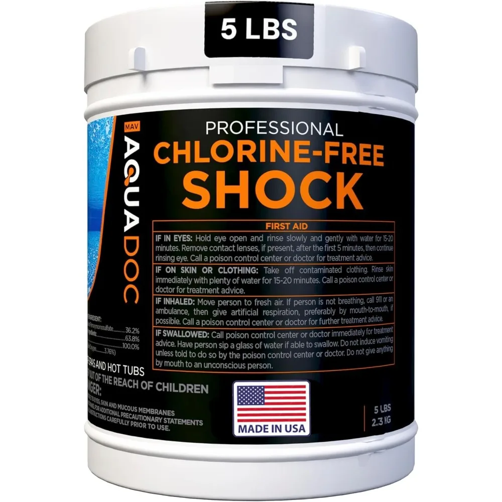 Non-Chlorine Spa Shock for Hot Tub - Chlorine Free Treatment & Enhanced Shock to Assist Bromine - Suitable Oxidizer
Non-Chlorine Spa Shock for Hot Tub - Chlorine Free Treatment & Enhanced Shock to Assist Bromine - Suitable Oxidizer