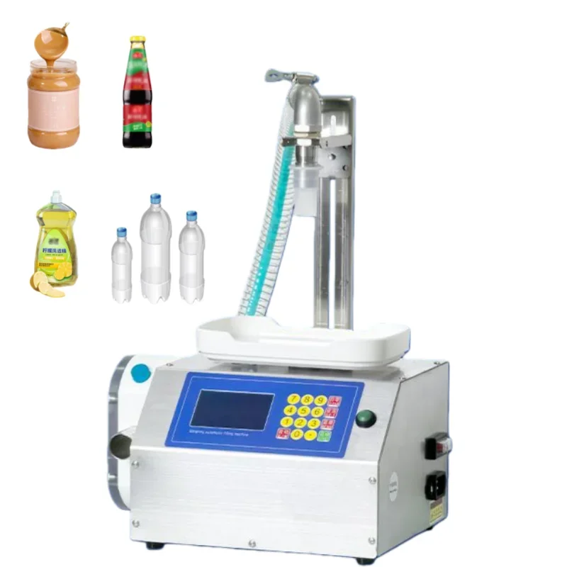 Semi Auto Pneumatic Weighing Pump Digital Control Glass Beverage Water Alcohol Honey Drinks Small Liquid Bottle Filling Machine
Semi Auto Pneumatic Weighing Pump Digital Control Glass Beverage Water Alcohol Honey Drinks Small Liquid Bottle Filling Machine