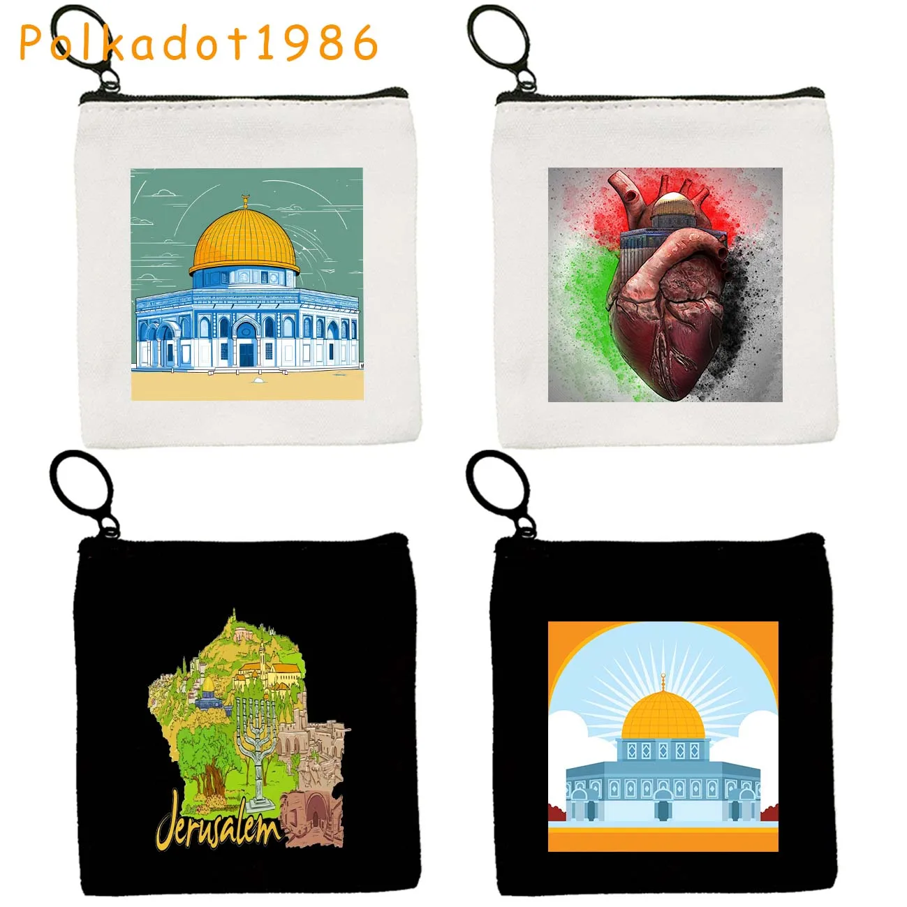 Arabic City Building Heart Jerusalem Watercolor Al Aqsa Mosqu Dome Canvas Bag Zipper Pouch Coin Purse Custom Key Case Cute Gifts
Arabic City Building Heart Jerusalem Watercolor Al Aqsa Mosqu Dome Canvas Bag Zipper Pouch Coin Purse Custom Key Case Cute Gifts
