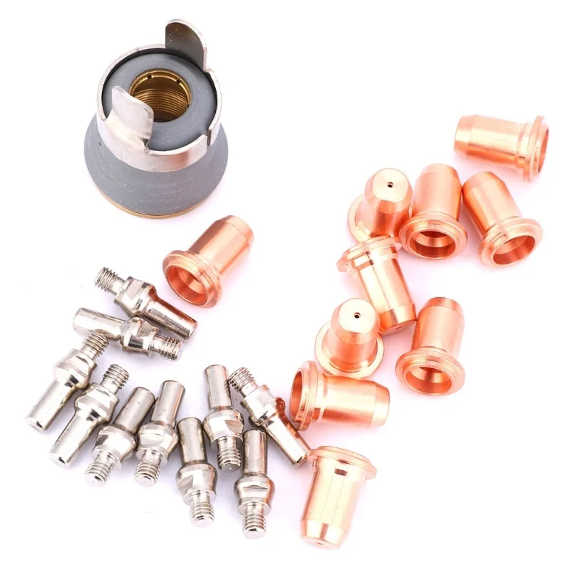 22pcs PT60 PT40 Plasma Cutting Torch Consumables 1.0mm Tip Electrode Shield Cup Stand Off
22pcs PT60 PT40 Plasma Cutting Torch Consumables 1.0mm Tip Electrode Shield Cup Stand Off